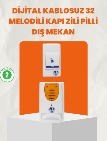 Kablosuz Kapı Zili Ev ve Ofis İçin Konforlu Çözüm