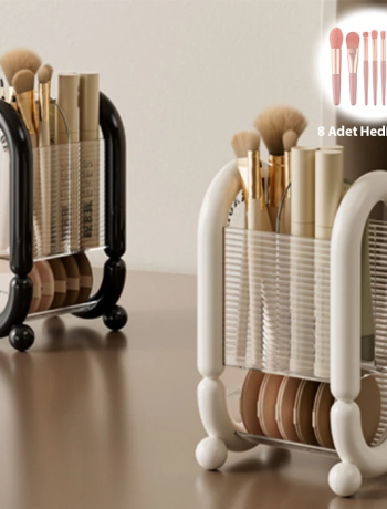 EZERE Şık Tasarım Kozmetik Eşya Makyaj Fırçası Düzenleme Kutusu Organizer-(5775)
