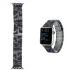 Ally Apple Watch 7-8 45mm 6-5-4 44mm Kayış Kordon Metal Milano Loop Kamuflaj 3-2-1 42mm-(5775)
