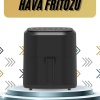 4L Airfryer Hazneli Hava Fritözü Yağsız Fritöz Taşınabilir Fırın İşlevi Gören Pratik