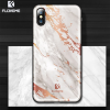 Floveme İPhone  X Xs Mermer Desenli Premium Silikon Kılıf-(5775)