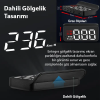 ALLY M3 HUD OBD2 Head-Up Display Dijital Hız Göstergesi E-OBD ve GPS Destekli OBD Arayüzlü - Alarmlı Ön Cam Ekran Projektör-(5775)