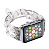 Ally Apple Watch 7-8 41mm 6-5-4 40mm Boncuk Taşlı Lux Kordon Kayış 3-2-1 38mm-(5775)