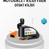 Anti Hırsızlık 110 dB Alarm Disk Fren Kilidi Suya Dayanıklı Çelik Güvenlik Kilidi