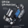 ALLY TurboCharge 75W Araç Şarj Cihazı – Çift Port (USB-C + USB-A-(5775)
