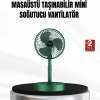 Şarjlı Mini Fan Katlanabilir 3 Hız Ayarlı Taşınabilir Tasarımlı