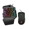 HXSJ V100+ A869 Gaming 7200 DPI 7  RGB ışıklı Oyuncu Klavye+Oyuncu Mouse-(5775)