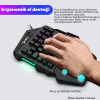 HXSJ V100+ A869 Gaming 7200 DPI 7  RGB ışıklı Oyuncu Klavye+Oyuncu Mouse-(5775)