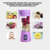 Taşınabilir USB Şarjlı Mini Smoothie Blender 380ml Çelik Bıçaklı Portatif