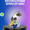 Kitap Okuyan Çift Figürlü Gece Lambası Romantik Dekoratif Masa Lambası