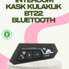 Bluetooth 5.0 EDR Kask Kulaklık Yüksek Ses Kalitesi ve Gürültü Önleme