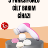 Derin Temizleme ve Masaj İçin 5 Başlıklı Yüz Cilt Bakım Aleti
