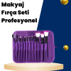 Profesyonel Makyaj Uygulamalarına Özel 12 Parça Kompakt ve Hafif Makyaj Fırça Seti