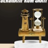 Dekoratif Kum Saati Deniz Feneri Retro Masa Hediyeli Eşya