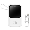 Baseus Qpow Pro Dijital Göstergeli 10000mAh 20W Hızlı Şarj Powerbank iPhone Lightning Kablolu-(5775)
