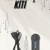 Yeni Nesil Bluetooth Aux Araç Kiti Siyah TV Tablet Telefon Araç Araba