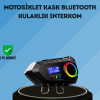 500mAh Bataryalı Bluetooth 5.4  İnterkom LED Ekranlı FM Destekli
