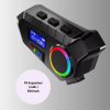 500mAh Bataryalı Bluetooth 5.4  İnterkom LED Ekranlı FM Destekli