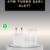 67 Watt Type C Şarj Adaptörü Xiaomi Poco X3 X4 X5 Pro Uyumlu