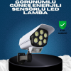 Güneş Enerjili Kamera Görünümlü Hareket Sensörlü LED Duvar Lambası Uzaktan Kumandalı