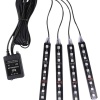 RGB Işıklı Araç İçi Aydınlatma Kumandalı 12li Led Işık Renk Değiştirebilen