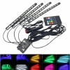 Araç İçi Ayak Altı 12li Şerit Led Işık Uzaktan Kumandalı RGB Işıklı Ses ve Müziğe Duyarlı