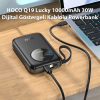 HOCO Q19 Lucky 10000mAh 30W Dijital Göstergeli Kablolu Powerbank-(5775)