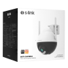 S-LINK SL-PTZ04 Akıllı Güvenlik Kamerası WiFi 4Mpix 3.6mm Lens 25m. Gece Görüşü Hareket algılama İki Yönlü Ses Micro SD Kartlı TUYA Yazılım(1923)