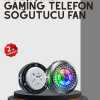 RGB Gaming Telefon Fanı Sessiz Soğutucu Tüm Akıllı Telefonlara Uygun
