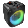 MIKADO MD-BT51 BOMBIX 60W Taşınabilir BT/USB/TF/TWS RGB Aydınlatma Dahil Batarya Toplantı Parti Açık Hava Speaker. Kablolu Mikrofon Hediyeli(1923)