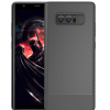 Ally SM Galaxy Note 8 Carbon Fiber Dokulu Premium Soft Silikon Kılıf-(5775)