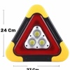 Işıklı Üçgen Reflektör Led Projektör Acil Durum Feneri Flaşör 500 Lümen
