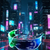 Aydınlatmalı LED Parti Gözlüğü Çok Renkli Modlu Cyberpunk Tasarım