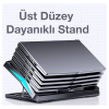ALLY MC Q3 LED Işıklı Ultra Sessiz Fan Laptop Soğutucu Stand-(5775)