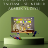 Şık ve Modern LED Pano – Neon Işıklı Silinebilir Akrilik Yazı Tahtası 7 Renkli Kalem Dahil