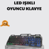 Profesyonel Oyuncu Klavye Mouse Seti – RGB Işıklı Türkçe Q DPI Ayarlı Dayanıklı Gövde
