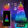 ALLY 5MT 50 LED RGB Bluetooth Telefonla Kontrol Edilen Usb Led Lamba İos-Android-(5775)