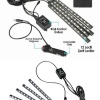 Araç İçi Ayak Altı Led 12 Led Işık Sese Müziğe Duyarlı RGB Işıklı Aydınlatma Seti