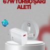 67 Watt Type C Şarj Adaptörü Asus Zenfone 7 8 9 Uyumlu