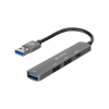 S-LINK SW-U322 USB3.0 to 2xUSB 2.0 1xUSB 3.0 1xType-C Metal USB HUB(1923)