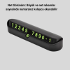 Gri Alüminyum Araç İçi Telefon Numaratörü – Dayanıklı Modern ve Net Görünürlük Sağlayan Tasarım