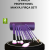 12’li Makyaj Fırça Seti Fondöten Allık Far Karıştırma İçin Tam Uyumlu