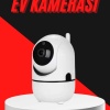 Baby Kamera Kablosuz 720P Beyaz 360 Derece Wifi Kamera Full HD 1080p