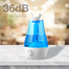 EZERE QTUM9 Çift Sprey Ultrasonik Hava Nemlendirici 3.5L KLS-204-(5775)