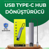 Type‑C Dönüştürücü – 2×USB3.0 SD/MS 4K HDMI & RJ45 ile Profesyonel Kullanım