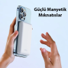 Duzzona W4 20W 5000mAh Magsafe Uyumlu Taşınabilir Kablosuz Hızlı Şarjlı Powerbank-(5775)