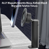 ALLY Magsafe Uyumlu Masa Koltuk Klipsli Manyetik Telefon Tutucu-(5775)