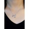 925 Ayar Zirkon Taşlı Anne&Çocuk Model Hayalet Kolye