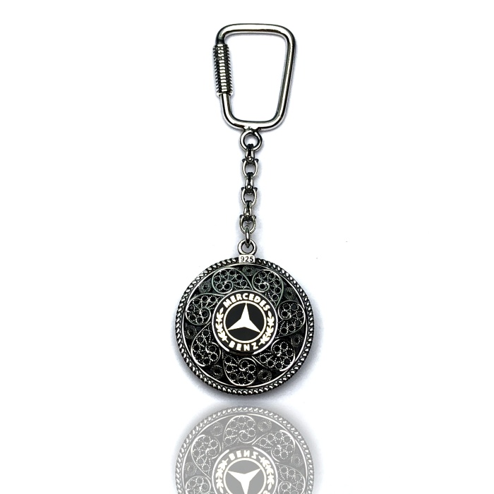 Mercedes Mblemli 925 Ayar Gümüş Anahtarlık (STOK:20201053)
