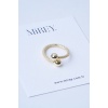 Magnet Ball Gold Ayarlanabilir Çelik Yüzük